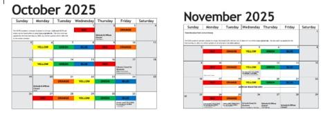 RA Calendar