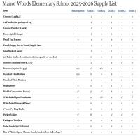 Supply List