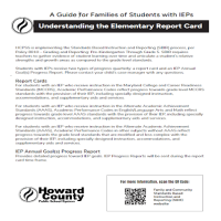 Understanding Report Cards